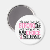 我々がどれほど強い乳がん マグネット (正面/裏面)