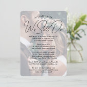 我々がまだフォトオーバーレイを行っている任意の記念日パーティー 招待状 (スタンド正面)