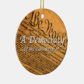 我々がもしできる主保主義 セラミックオーナメント (右)