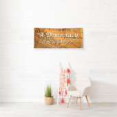 我々がもしできる主保主義 横断幕 (インサイチュ)