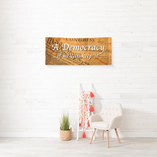 我々がもしできる主保主義 横断幕 (インサイチュ)