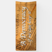 我々がもしできる主保主義 横断幕 (縦)