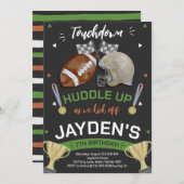 我々がサッカーの誕生日を蹴り上げる 招待状 (正面/裏面)