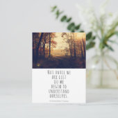 我々がソロー失った引用文 ポストカード (スタンド正面)