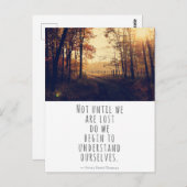 我々がソロー失った引用文 ポストカード (正面/裏面)