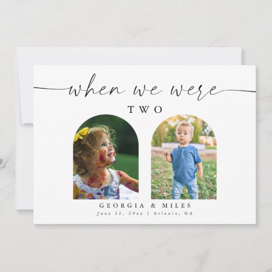 我々がベビー写真結婚のテーブル番号だった時 (正面)