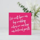 我々がラズベリー延期のカードをハグ結婚できる場合 招待状 (スタンド正面)