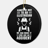 我々が作ることができる電気技師に親切にする セラミックオーナメント (左)