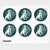 我々が信頼する犬として ラウンドシール (シート)