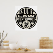 我々が信頼する犬のK9ユニット ポスター (キッチン)