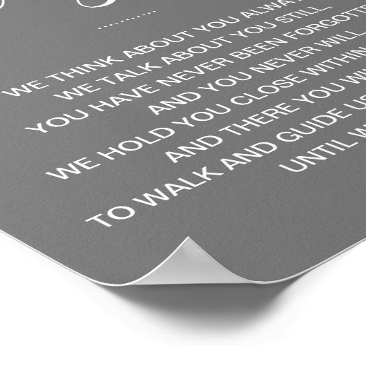 我々が再びホワイト・グレイ結婚の追悼碑に会うまで ポスター (角)