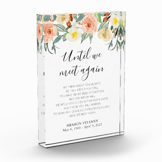 我々が再び会うまで桃フローラ記念詩 フォトブロック (左)