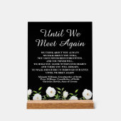 我々が再び白いフローラの記念碑に会うま結婚で アクリルサイン (正面)