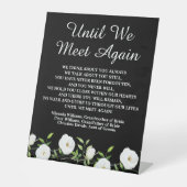 我々が再び白いフローラの記念碑に会うま結婚で 台座サイン (正面)