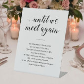 我々が再び結婚の詩の記念碑に会うまで 台座サイン