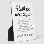 我々が再び記念モダン碑に結婚会うまで フォトプラーク (側面)