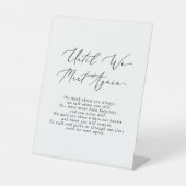 我々が再び記念碑に会うま結婚で繊細な 台座サイン (正面)