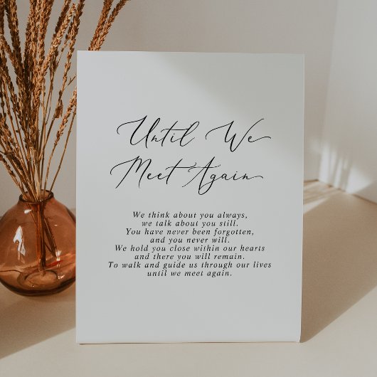 我々が再び記念碑に会うま結婚で繊細な 台座サイン