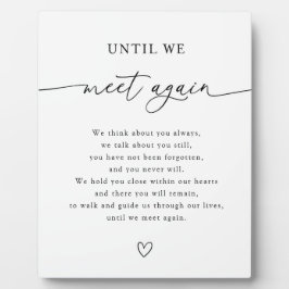 我々が再び記憶表結婚に会うまで フォトプラーク