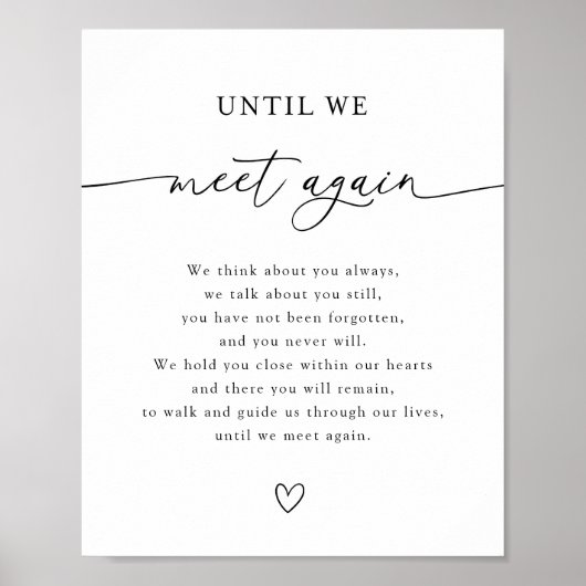 我々が再び記憶表結婚の標識に会うまで ポスター (正面)