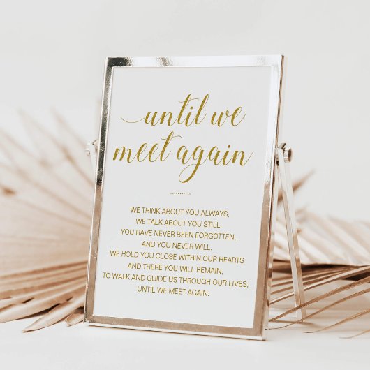 我々が再び金ゴールド結婚の記念碑に会うまで ポスター