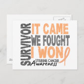 我々が勝ち取った来子宮がん生存者 ポストカード (正面/裏面)