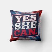 我々が勝つとYESで戦う時、彼女は装飾用クッションできる クッション (裏面)