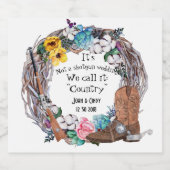 我々が国と呼ぶ結婚のは猟銃ではない ビールラベル (シングルラベル)