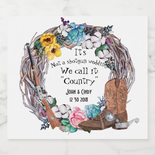 我々が国と呼ぶ結婚のは猟銃ではない ビールラベル (シングルラベル)