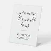 我々が地球に署名する世界結婚だ 台座サイン (正面)