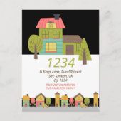 我々が家を移した新しい家の発表 案内ポストカード (正面)