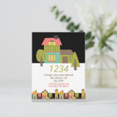 我々が家を移した新しい家の発表 案内ポストカード (スタンド正面)