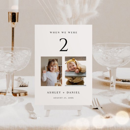 我々が年をとった時 テーブルナンバー