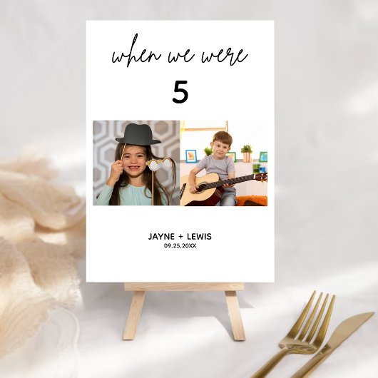 我々が年齢のテーブ結婚ル番号のシンボルや象徴だった時 テーブルナンバー