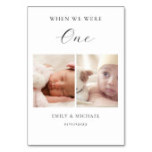 我々が年齢のテー結婚ブル番号記号だった時 テーブルナンバー (裏面)