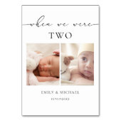 我々が年齢のテー結婚ブル番号記号だった時 テーブルナンバー (正面)