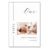 我々が年齢のテー結婚ブル番号記号だった時 テーブルナンバー (正面)