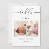 我々が年齢のテー結婚ブル番号記号だった時 招待状 (裏面)