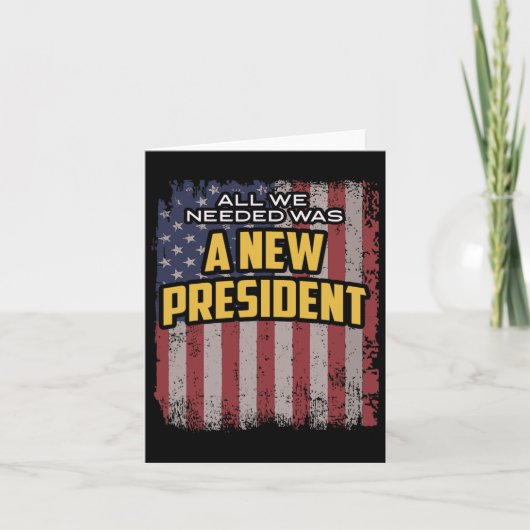 我々が必要としていたのは、トランプ大統領の新しい引用文 カード (正面)