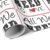 我々が必要としているのは愛だけだ ラッピングペーパー (ロールコーナー)