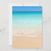 我々が必要なのは愛とビーチ結婚式 招待状 (裏面)