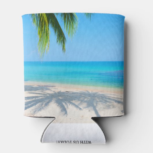 我々が必要なのは愛のビーチ結婚式の日の好意 缶クーラー (裏面)