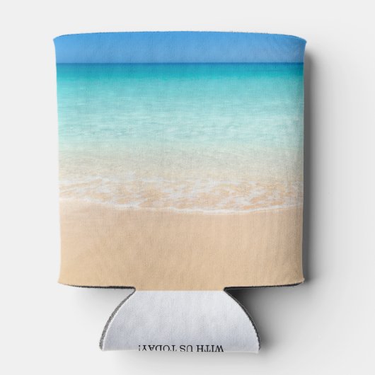 我々が必要なのは愛のビーチ結婚式の日の好意 缶クーラー (裏面)