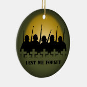 我々が忘れオーナメント記念パーソナライズされた贈り物を セラミックオーナメント (右)
