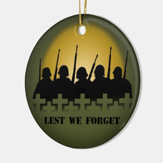 我々が忘れオーナメント記念パーソナライズされた贈り物を セラミックオーナメント (左)