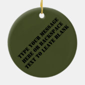 我々が忘れオーナメント記念パーソナライズされた贈り物を セラミックオーナメント (裏面)