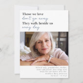 我々が愛する人々はサービスの写真遠くにの順序に行かない 招待状 (正面)