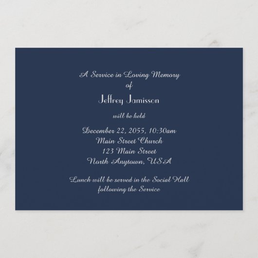 我々が愛する彼らの古い木製の十字架 プログラム (裏面)