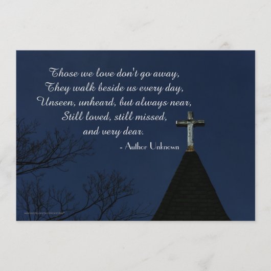 我々が愛する彼らの古い木製の十字架 プログラム (正面)