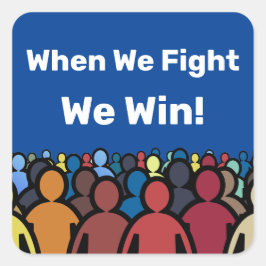 我々が戦う時ハリス・ウォルズに勝つ スクエアシール